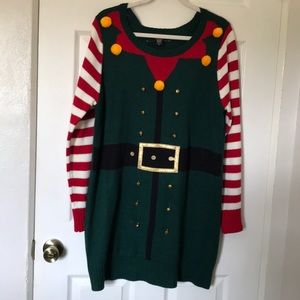 NEW! United States Sweaters Elf Christmas Dress